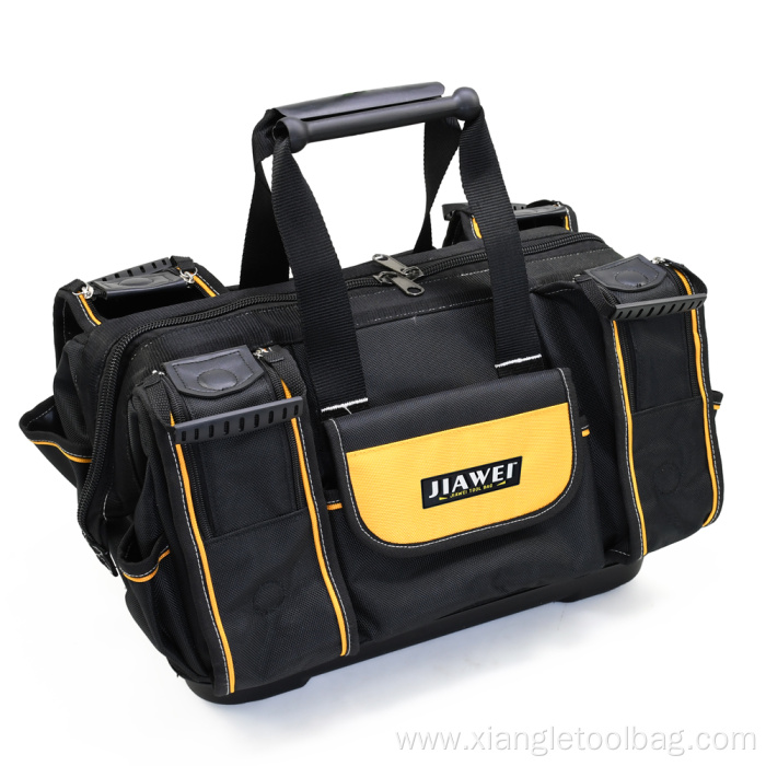 Pro PVC-Backed Wide Mouth Zippered Shoulder Tool Bag
